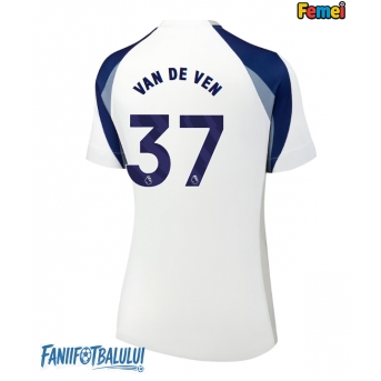 Tottenham Hotspur Micky van de Ven #37 Tricou Fotbal Replică 2025-26 Femei Acasa
